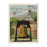 Pennsylvania Go USA (L) by Mercana Studio a Hand Embellished Decograph Framed Art Print from Mercana - Luna Furniture