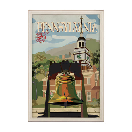 Pennsylvania Go USA (XL) by Mercana Studio a Hand Embellished Decograph Framed Art Print under Glass from Mercana - Luna Furniture