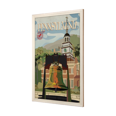 Pennsylvania Go USA (XL) by Mercana Studio a Hand Embellished Decograph Framed Art Print under Glass from Mercana - Luna Furniture