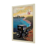 Michigan Go USA (L) by Mercana Studio a Hand Embellished Decograph Framed Art Print from Mercana - Luna Furniture