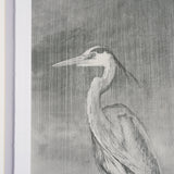 Heron Sketch by Mercana Studio a Hand Embellished Framed Art Print Matted under Glass from Mercana - Luna Furniture