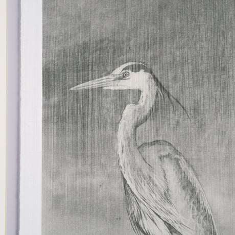 Heron Sketch by Mercana Studio a Hand Embellished Framed Art Print Matted under Glass from Mercana - Luna Furniture
