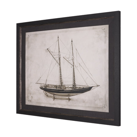Bluenose II by Mercana Studio a Hand Embellished Framed Art Print from Mercana - Luna Furniture