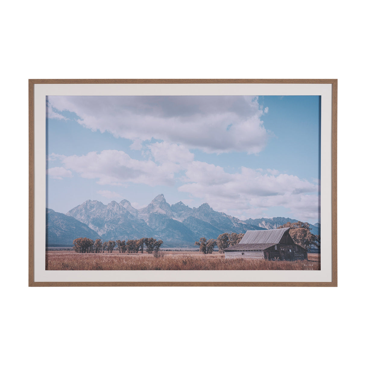 Historic Row IV by Nathan Larson a Framed Photo Art Print Matted under Glass from Mercana - Luna Furniture