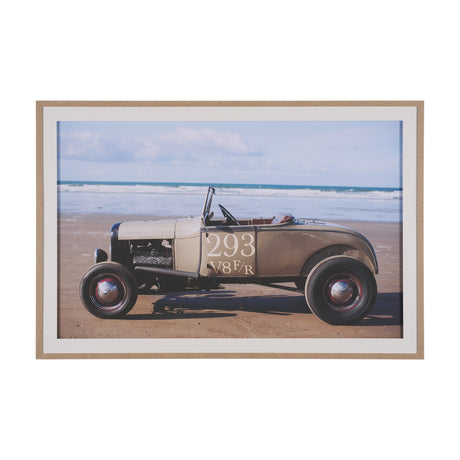 Retro Racing - Automobile by Ben Wood a Framed Photo Art Print Matted under Glass from Mercana - Luna Furniture