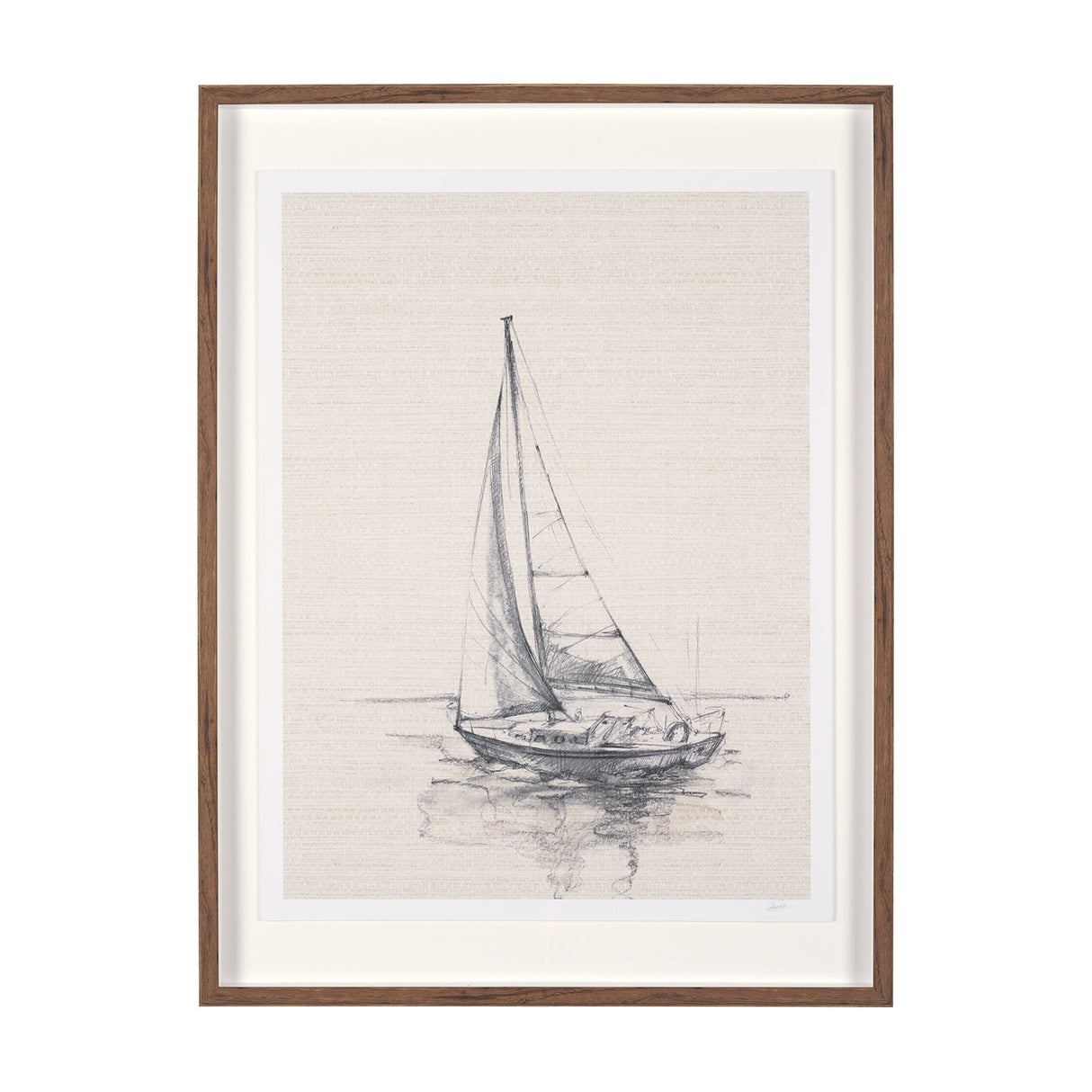 Sail Away I by Mercana Studio a Hand Embellished Framed Art Print Matted under Glass from Mercana - Luna Furniture