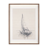 Sail Away I by Mercana Studio a Hand Embellished Framed Art Print Matted under Glass from Mercana - Luna Furniture