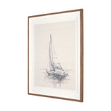 Sail Away I by Mercana Studio a Hand Embellished Framed Art Print Matted under Glass from Mercana - Luna Furniture