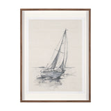 Sail Away II by Mercana Studio a Hand Embellished Framed Art Print Matted under Glass from Mercana - Luna Furniture
