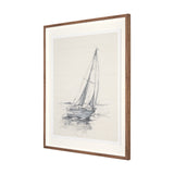 Sail Away II by Mercana Studio a Hand Embellished Framed Art Print Matted under Glass from Mercana - Luna Furniture