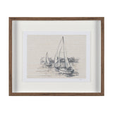 Sail Away III by Mercana Studio a Hand Embellished Framed Art Print Matted under Glass from Mercana - Luna Furniture