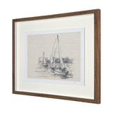 Sail Away III by Mercana Studio a Hand Embellished Framed Art Print Matted under Glass from Mercana - Luna Furniture