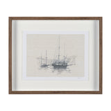 Sail Away IV by Mercana Studio a Hand Embellished Framed Art Print Matted under Glass from Mercana - Luna Furniture