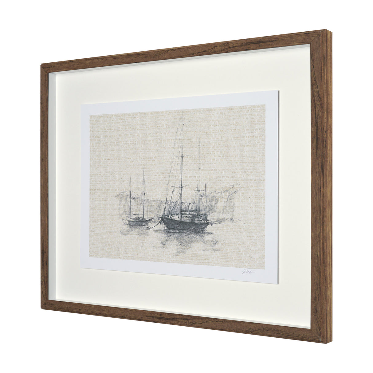 Sail Away IV by Mercana Studio a Hand Embellished Framed Art Print Matted under Glass from Mercana - Luna Furniture