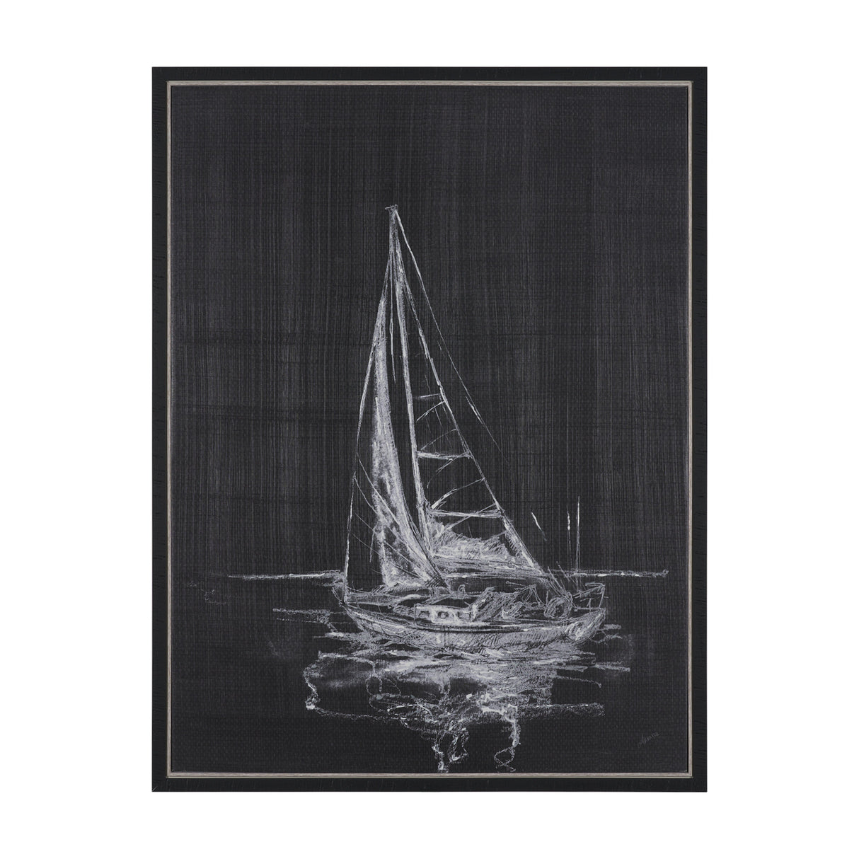 Sail Away I by Mercana Studio a Hand Embellished Textured Framed Canvas from Mercana - Luna Furniture