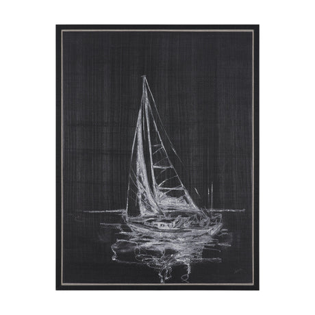 Sail Away I by Mercana Studio a Hand Embellished Textured Framed Canvas from Mercana - Luna Furniture