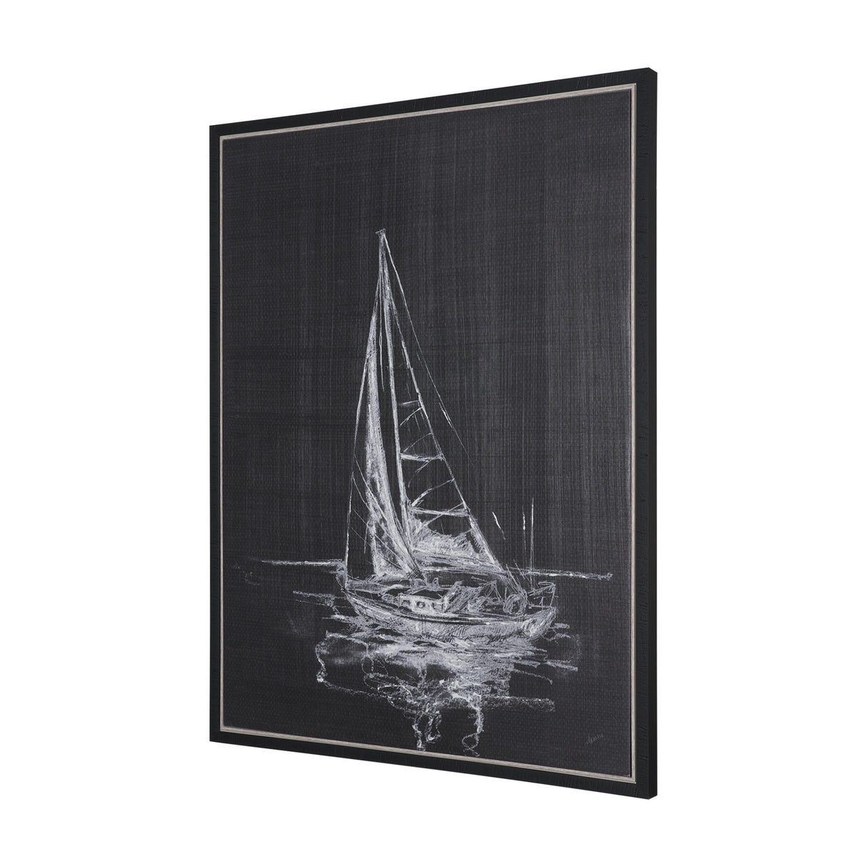 Sail Away I by Mercana Studio a Hand Embellished Textured Framed Canvas from Mercana - Luna Furniture