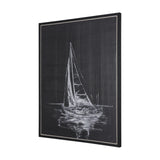 Sail Away I by Mercana Studio a Hand Embellished Textured Framed Canvas from Mercana - Luna Furniture