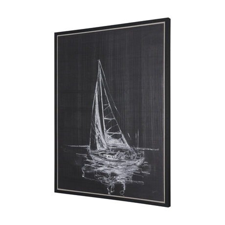 Sail Away I by Mercana Studio a Hand Embellished Textured Framed Canvas from Mercana - Luna Furniture