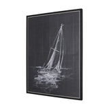Sail Away II by Mercana Studio a Hand Embellished Textured Framed Canvas from Mercana - Luna Furniture