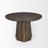 Jovani 94" Solid Dark Brown Mango Wood Oval Dining Table from Mercana - Luna Furniture
