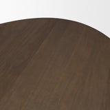Jovani 94" Solid Dark Brown Mango Wood Oval Dining Table from Mercana - Luna Furniture