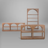 Bela Arched Shelving Unit Medium Brown Wood from Mercana - Luna Furniture
