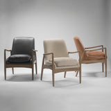 Westan Cream Boucle Fabric W/Light Brown Wood Accent Chair from Mercana - Luna Furniture