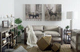 Wright I 16L x 66W Brown Wood Multi-Level Shelf Console Table from Mercana - Luna Furniture