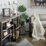 Wright I 16L x 66W Brown Wood Multi-Level Shelf Console Table from Mercana - Luna Furniture