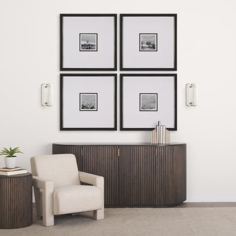 Stein 5L x 6W Gold W/ White Marble Shade Wall Sconce from Mercana - Luna Furniture