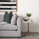 Serre Marble Top 3 Prong Gold Metal Base End Table from Mercana - Luna Furniture