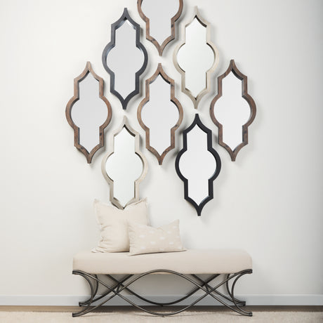 Tamanar 15x34 Champagne Wood Frame Mirror from Mercana - Luna Furniture