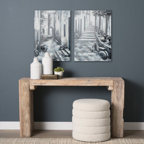 Memory Lanes Diptych Italian Laneway Original Hand Painted on Canvas Oil Painting from Mercana - Luna Furniture