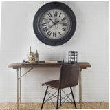 Oliver Black Metal/Glass Caged Table Candle Holder from Mercana - Luna Furniture