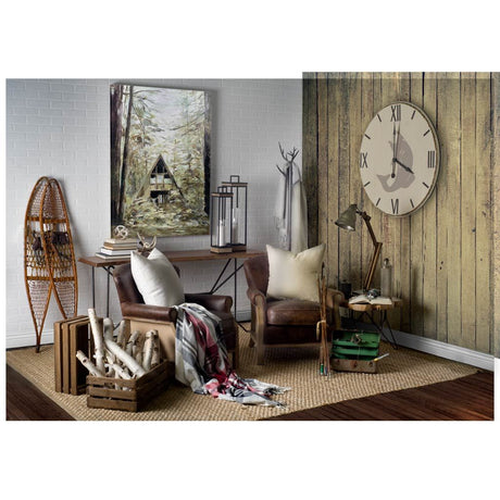 Langara 38.5" Round Oversize Lakeside Wall Clock from Mercana - Luna Furniture