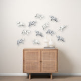 Maynard Set of 2 White Elephant Wall Decorations from Mercana - Luna Furniture