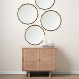 Elena I Small Gold Wall Mirror from Mercana - Luna Furniture