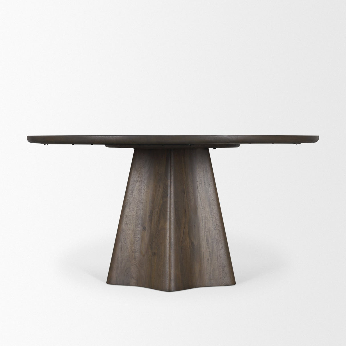 Jovani 60" Solid Dark Brown Mango Wood Round Dining Table from Mercana - Luna Furniture