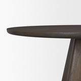 Jovani 60" Solid Dark Brown Mango Wood Round Dining Table from Mercana - Luna Furniture