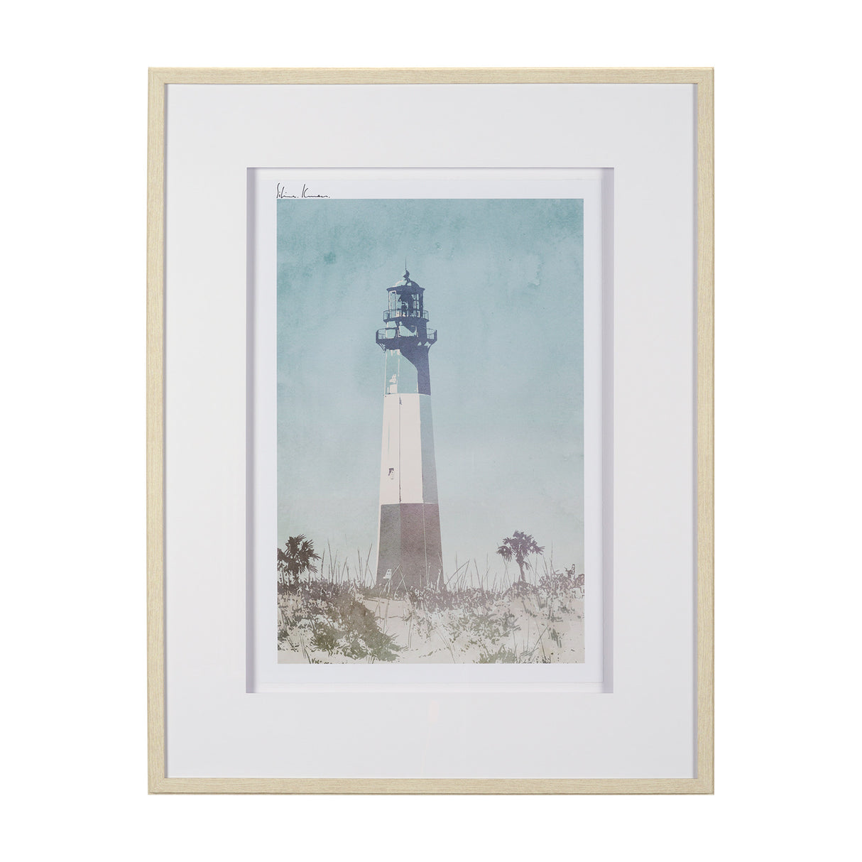 Lighthouse II-Tybee Island by Mercana Studio a Hand Embellished Framed Art Print Matted under Glass from Mercana - Luna Furniture