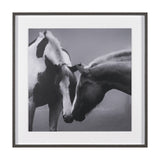 Horse Harmony - Caress by Laura Warren a Hand Embellished Framed Photo Art Print Matted under Glass from Mercana - Luna Furniture