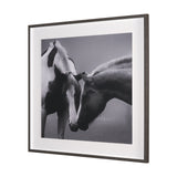 Horse Harmony - Caress by Laura Warren a Hand Embellished Framed Photo Art Print Matted under Glass from Mercana - Luna Furniture
