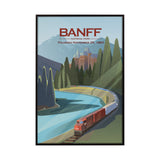 Banff Go Canada (SM) by Mercana Studio a Hand Embellished Decograph Framed Art Print from Mercana - Luna Furniture