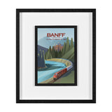 Banff Go Canada (M) by Mercana Studio a Framed Art Print Matted under Glass from Mercana - Luna Furniture