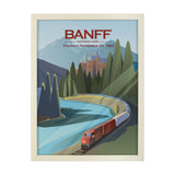 Banff Go Canada (L) by Mercana Studio a Hand Embellished Decograph Framed Art Print from Mercana - Luna Furniture