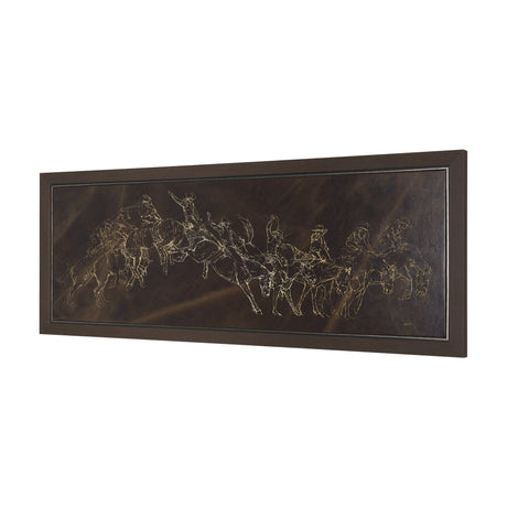 Ride 'Em Cowboy by Mercana Studio a Hand Embellished Textured Framed Canvas from Mercana - Luna Furniture