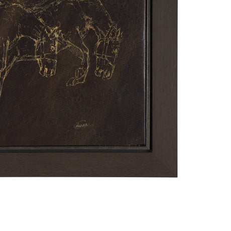 Ride 'Em Cowboy by Mercana Studio a Hand Embellished Textured Framed Canvas from Mercana - Luna Furniture
