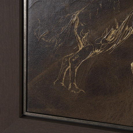 Ride 'Em Cowboy by Mercana Studio a Hand Embellished Textured Framed Canvas from Mercana - Luna Furniture