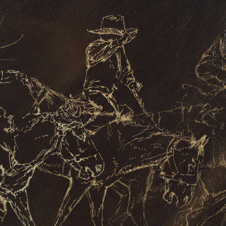 Ride 'Em Cowboy by Mercana Studio a Hand Embellished Textured Framed Canvas from Mercana - Luna Furniture